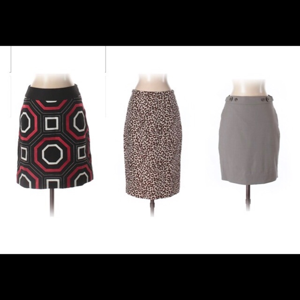 Bundle of 3 J.Crew Skirts Size 0 /0P Ann Taylor